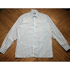 Ermenegildo Zegna Men's Buttons Up Long Sleeve Shirt Size LRG 100% Cotton *Read*